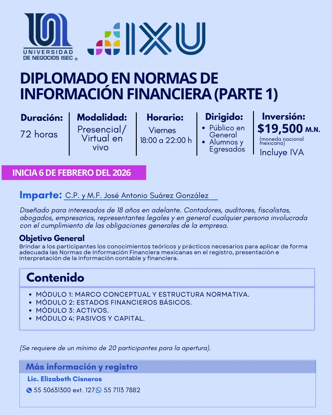 Diplomado en Normas de Información Financiera
